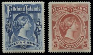Falkland - 1898 - Regina Vittoria, freschi ... 