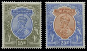 India - 1911/1922 - Giorgio V alti valori, ... 
