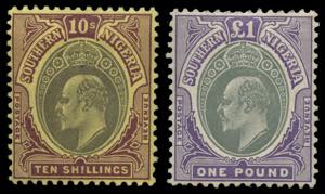 Nigeria del Sud - 1904/1909 - Edoardo VII ... 