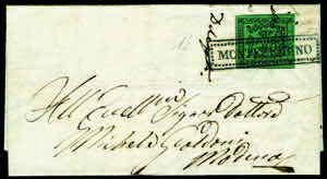 Modena - Annullamenti - 1854 - Lettera ... 
