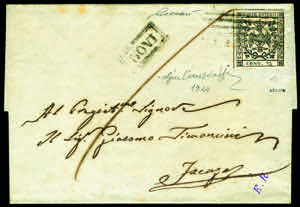 Modena - Annullamenti - 1852 - Busta spedita ... 