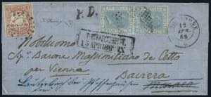 1868 - Lettera spedita da Pordenone per ... 