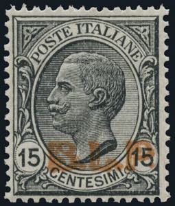 B.L.P. - 1923 - 15 c. grigio con soprastampa ... 