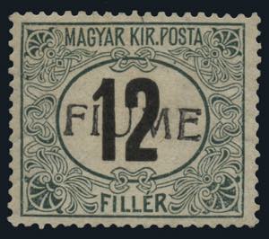 Fiume - Segnatasse - 1919 - 12 f. verde e ... 