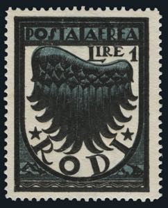 Egeo - Posta Aerea - 1934 - Ala Stilizzata 1 ... 