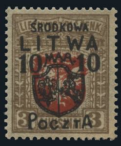 Lituania Centrale - 1920 - Francobollo di ... 