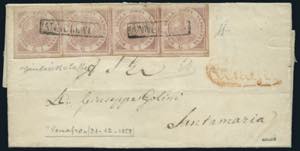 Napoli - 1858 - Lettera spedita da Venafro a ... 