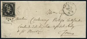 Sardegna - 1852 - Lettera spedita da Torino ... 