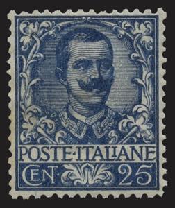 Regno dItalia 1901 - Floreale 25 c. ... 