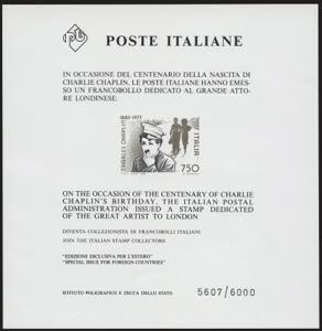 Repubblica Italiana - Foglietti Pubblicitari ... 