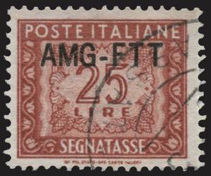 Trieste A - Segnatasse 1954 - 25 Lire rosso ... 