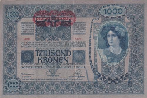 Austria, 1.000 Kronen 1919, VF, ... 