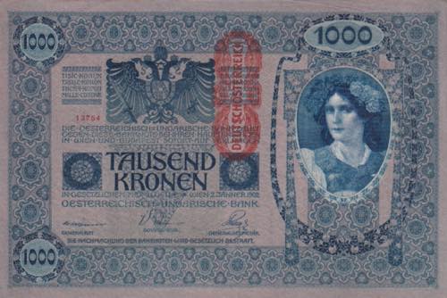 Austria, 1.000 Kronen 1919, UNC, ... 