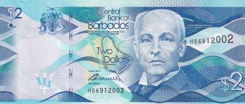 Barbados, 2 Dollars, 2013, UNC, ... 