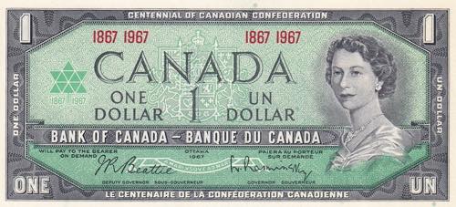 Canada, 1967, 1 Dollar, UNC,, ... 