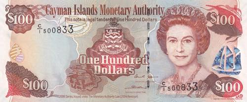 Cayman Islands, 1999, 100 Dollars, ... 