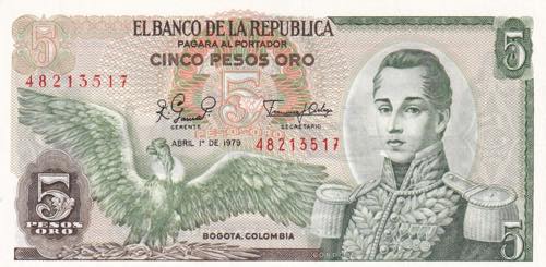 Colombia, 1979, 5 Pesos oro, UNC, ... 