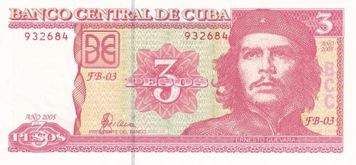 Cuba, 2005, 3 Pesos, UNC, B903b, 