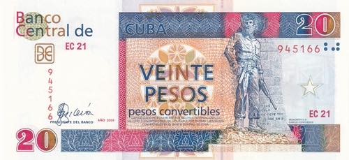 Cuba, 2008, 20 Pesos convertible, ... 