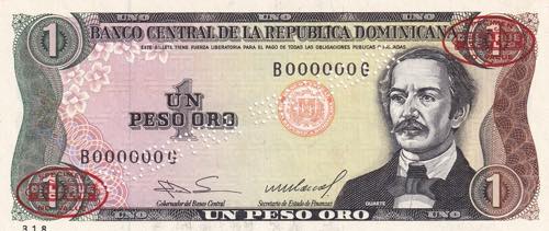 Dominican Republic, 1 Peso oro ... 