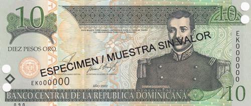 Dominican Republic, 10 Pesos oro ... 