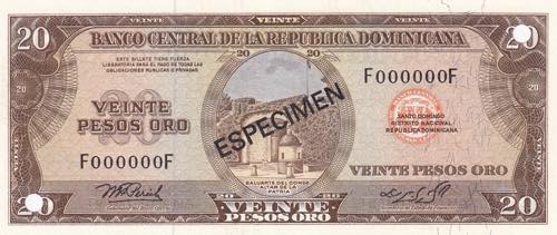 Dominican Republic, 20 Pesos oro ... 