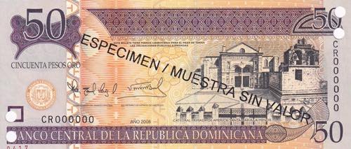 Dominican Republic, 50 Pesos oro ... 