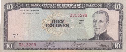El Salvador, 10 Colones, 1978, VF, ... 