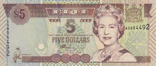 Fiji, 5 Dollars, 2002, UNC, B516a, ... 
