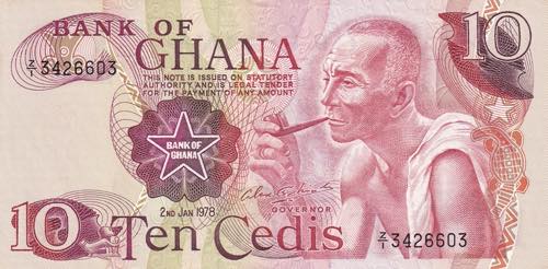 Ghana, 10 Cedis, 1978, UNC, B117f, ... 