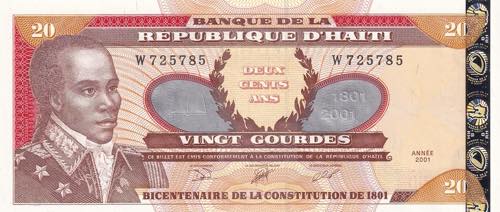 Haiti, 20 Gourdes, 2001, UNC, ... 
