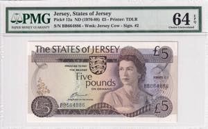 Jersey, 5 Pounds, 1976-78, PMG ... 