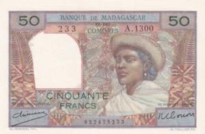 Madagascar, 50 Francs, 1950, UNC, ... 