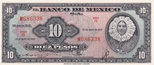 Mexico, 10 Pesos, 1919, UNC, ... 