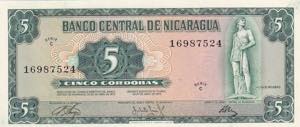 Nicaragua, 5 Cordobas, 1972, UNC, ... 
