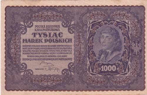 Poland, 1.000 Marek, 1919, XF, ... 