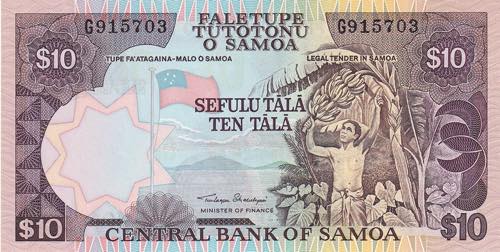 Samoa, 10 Tala, 1985, UNC, B103a, 
