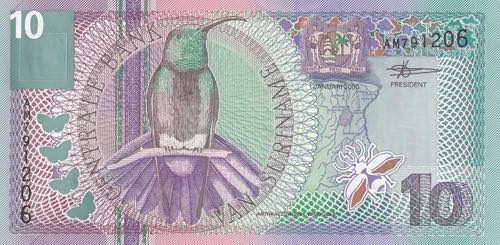 Suriname, 10 Gulden, 2000, UNC, ... 