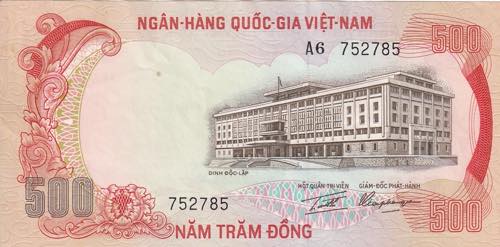 Vietnam, South, 500 Dong, 1972, ... 