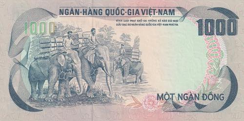 Vietnam, South, 1.000 Dong, 1972, ... 