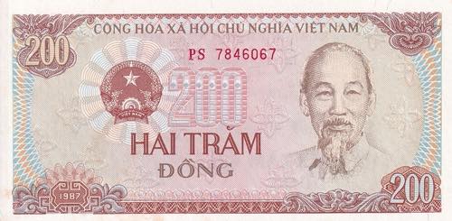 Vietnam, 200 Dong, 1987, UNC, ... 