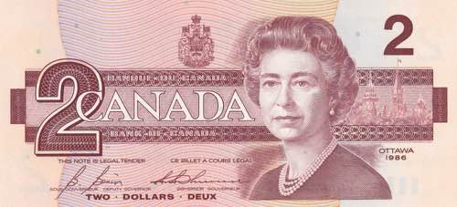 Canada, 2 Dollars 1986, UNC