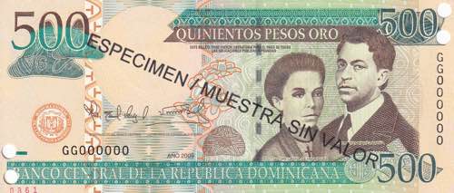 Dominican Republic, 500 Pesos ... 