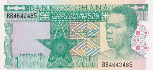 Ghana, 1 Cedi 1982, UNC