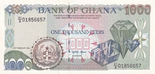 Ghana, 1.000 Cedis 1996, UNC