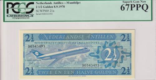Netherlands Antilles, 2 1/2 Gulden ... 