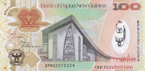Papua New Guinea, 100 Kina 2008, ... 