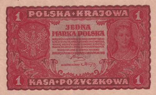 Poland, 1 Marek 1919, AUNC