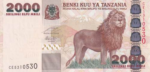 Tanzania, 2.000 Shillings ... 