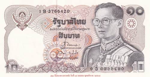 Thailand, 10 Baht 1980, UNC